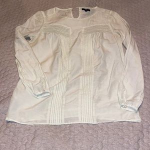 Sheer Pale Green Gap Blouse XS